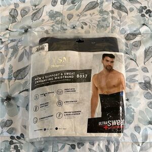 YSN Shapers Men's Ultra Sweat Waistband - Black